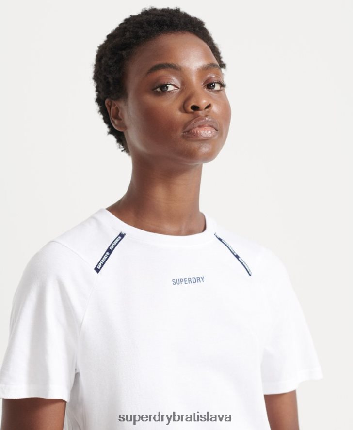 Superdry ženy tričko s krátkym rukávom 6B4ZTR6344 oblečenie biely