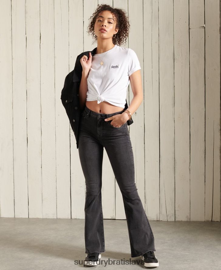 Superdry ženy tričko z organickej bavlny 6B4ZTR2847 oblečenie biely