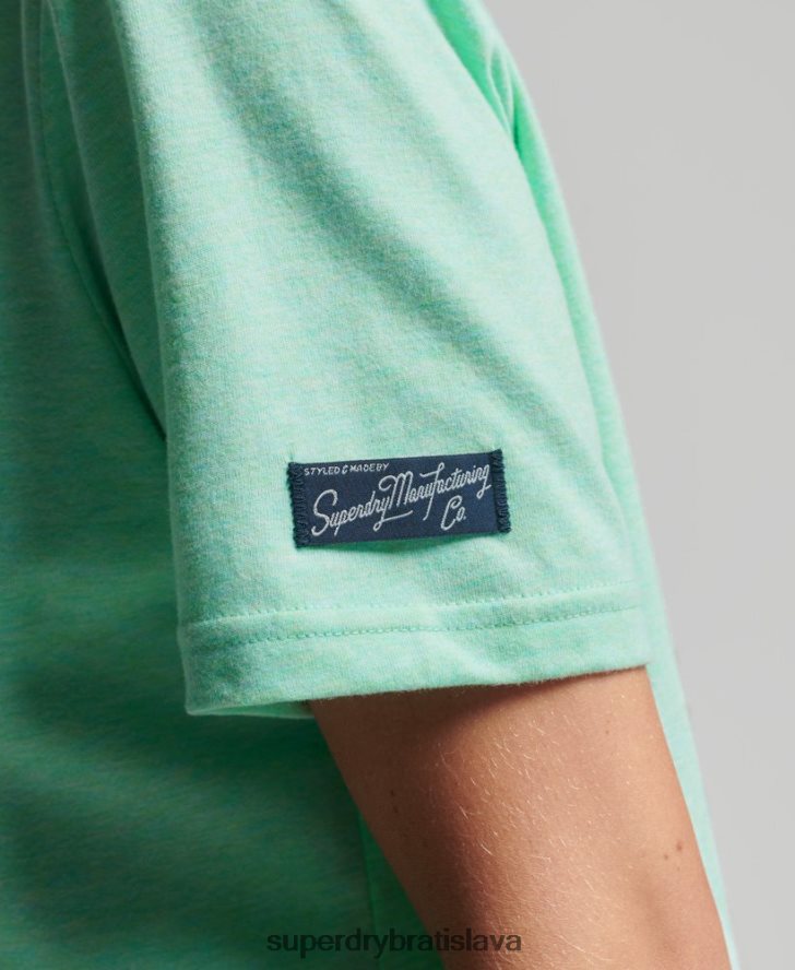 Superdry ženy vintage pride in craft tričko 6B4ZTR2758 oblečenie zelená