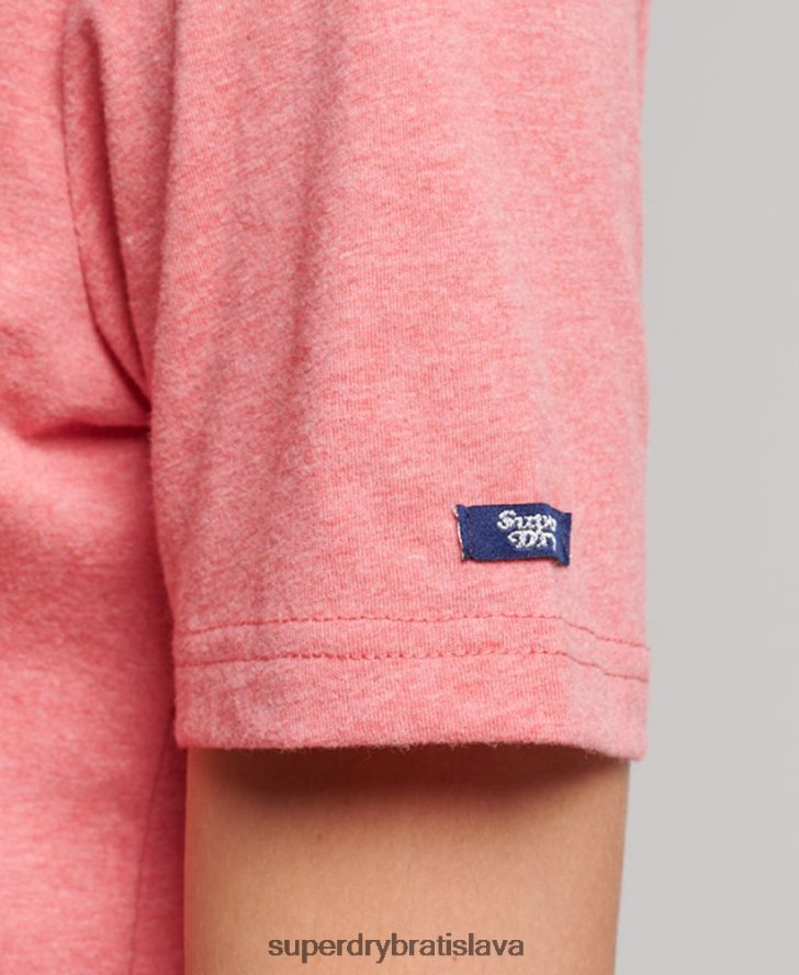 Superdry ženy vintage tričko s výplňou 6B4ZTR2672 oblečenie červená