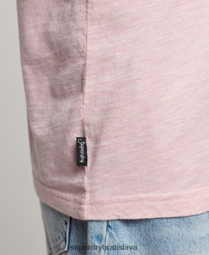 Superdry ženy vintage tričko s vyrazeným logom 6B4ZTR2647 oblečenie Ružová