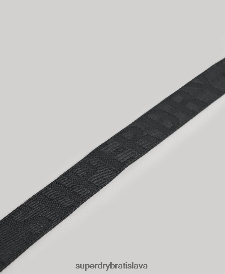Superdry ženy popruhový pás 6B4ZTR1612 príslušenstvo čierna