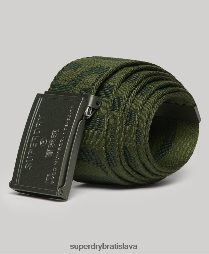 Superdry ženy popruhový pás 6B4ZTR1653 príslušenstvo zelená