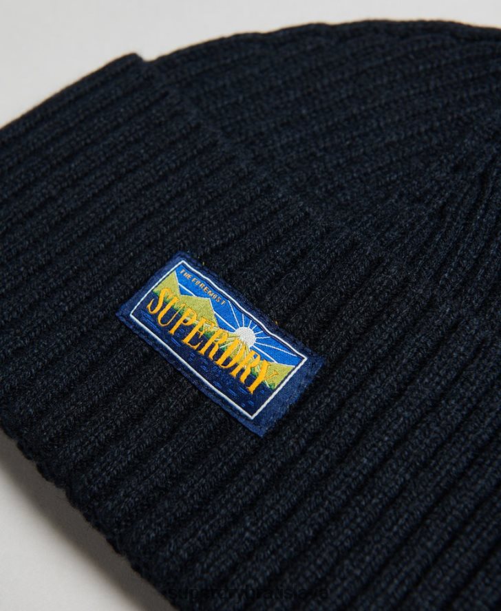 Superdry ženy Radarová čiapka zo zmesi vlny 6B4ZTR1694 príslušenstvo námorníctvo