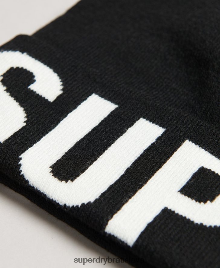 Superdry ženy horská pletená čiapka 6B4ZTR1689 príslušenstvo čierna
