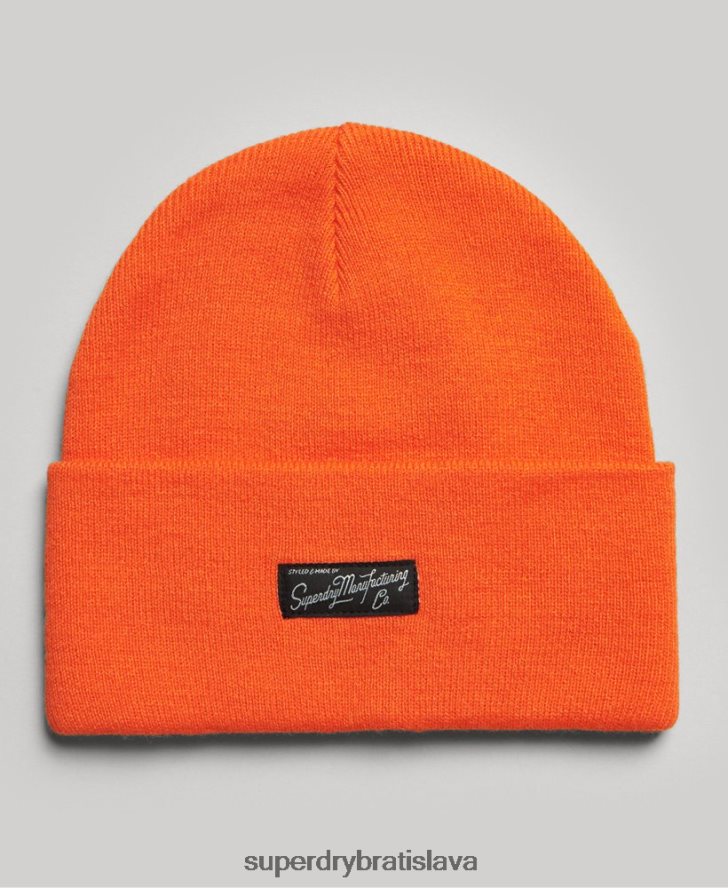 Superdry ženy Čiapka s podstatným logom 6B4ZTR1681 príslušenstvo oranžová