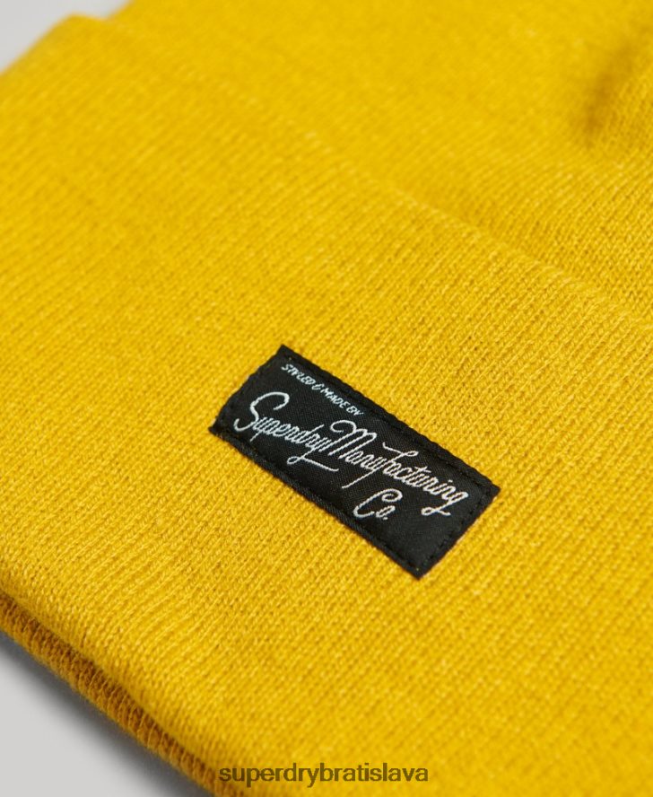 Superdry ženy Čiapka s podstatným logom 6B4ZTR1682 príslušenstvo žltá