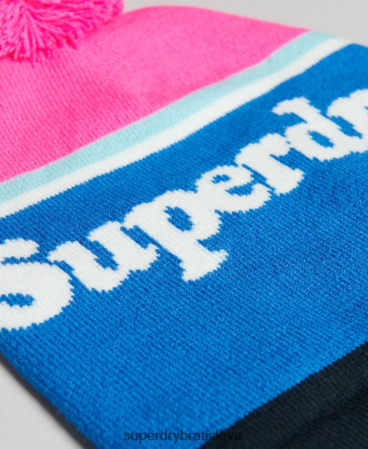Superdry ženy Čiapka s podstatným logom 6B4ZTR4223 príslušenstvo Ružová