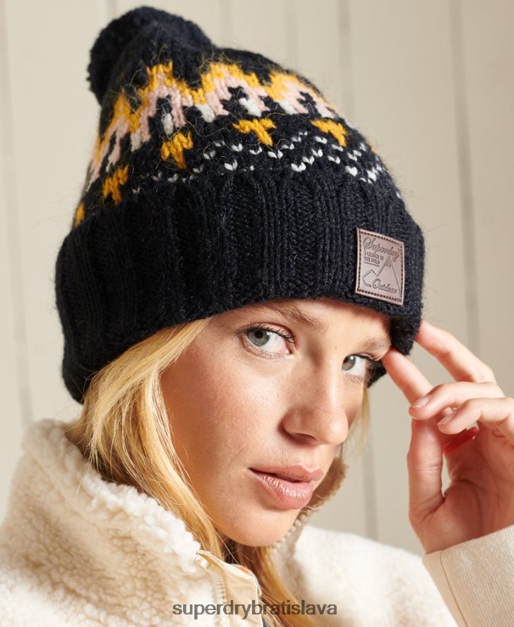 Superdry ženy intarziová čiapka 6B4ZTR6621 príslušenstvo námorníctvo