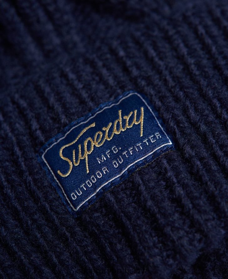 Superdry ženy káblová lux čiapka 6B4ZTR4284 príslušenstvo námorníctvo