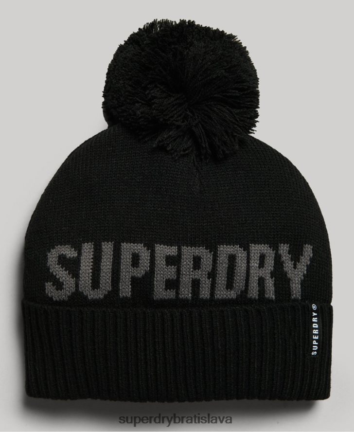Superdry ženy snehová čiapka 6B4ZTR4108 príslušenstvo čierna