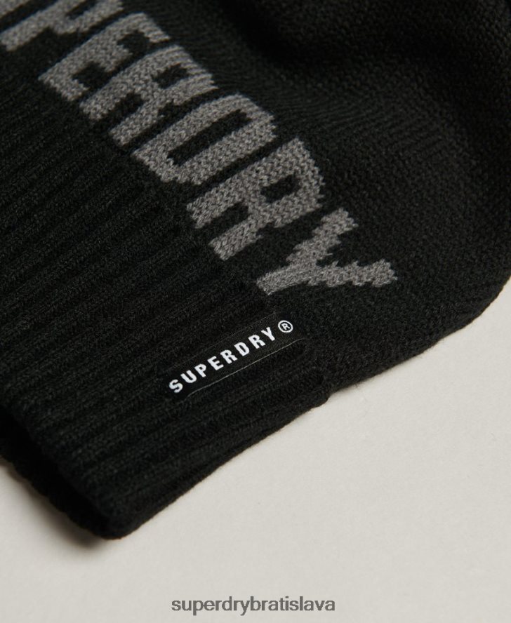 Superdry ženy snehová čiapka 6B4ZTR4108 príslušenstvo čierna