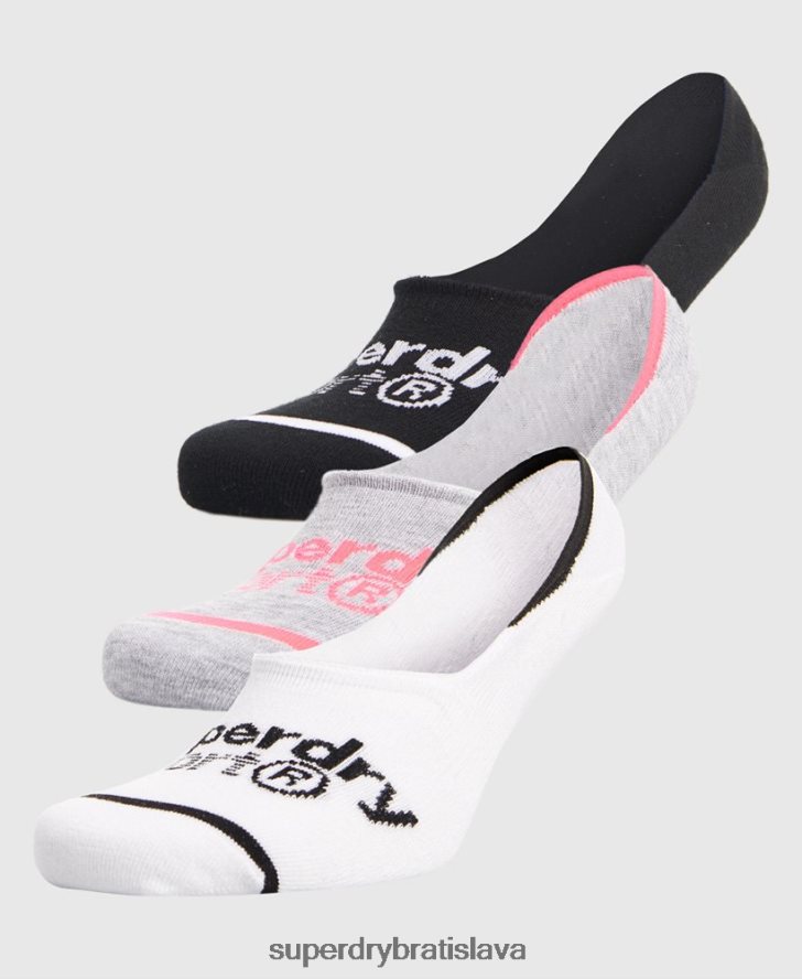 Superdry ženy Coolmax neviditeľné ponožky 3 balenie 6B4ZTR4330 príslušenstvo multi