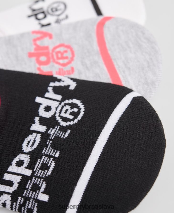 Superdry ženy Coolmax neviditeľné ponožky 3 balenie 6B4ZTR4330 príslušenstvo multi