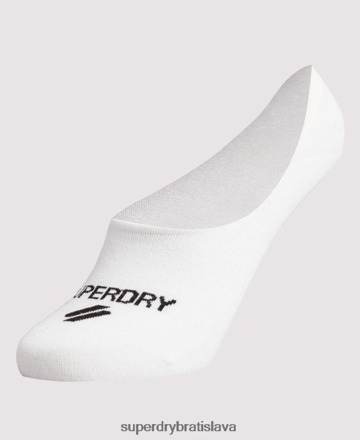 Superdry ženy coolmax no show ponožka 6B4ZTR4199 príslušenstvo biely