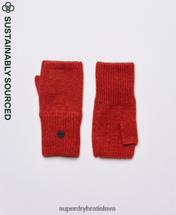 Superdry ženy Studios luxusné polovičné rukavice 6B4ZTR4292 príslušenstvo červená