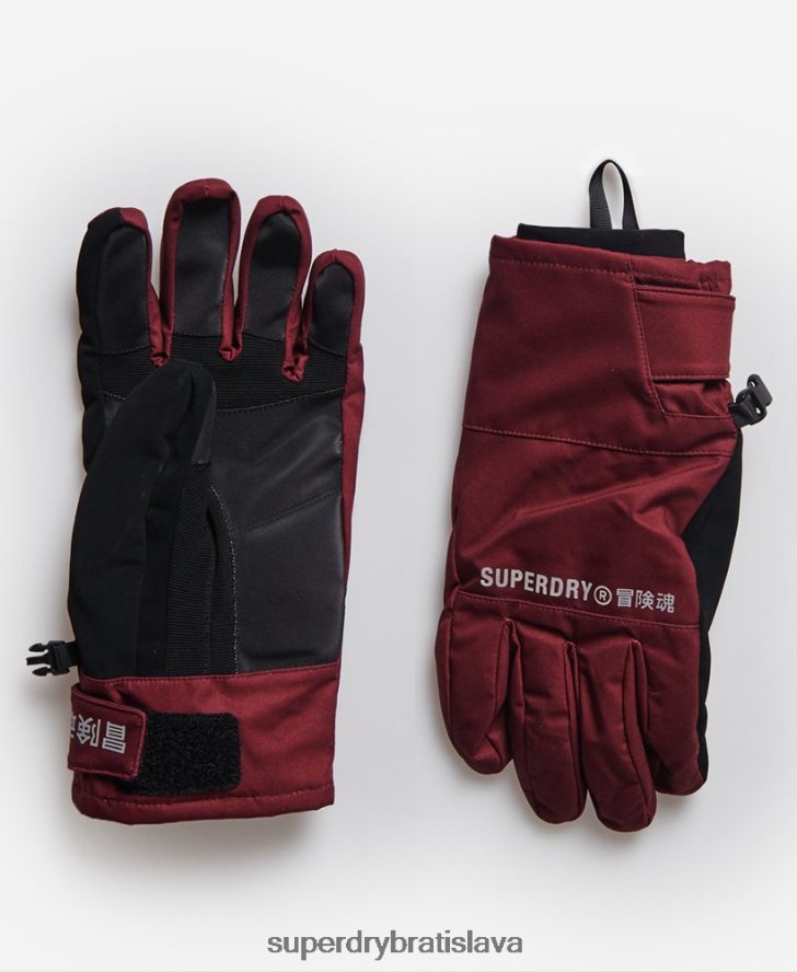Superdry ženy snehové rukavice 6B4ZTR4111 príslušenstvo Fialová