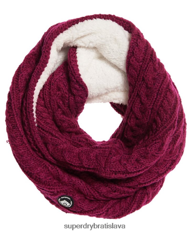 Superdry ženy gracie káblové snood 6B4ZTR4336 príslušenstvo Ružová
