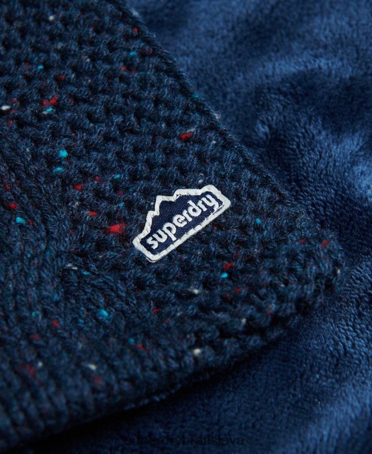 Superdry ženy kábel pletený šál 6B4ZTR4251 príslušenstvo námorníctvo