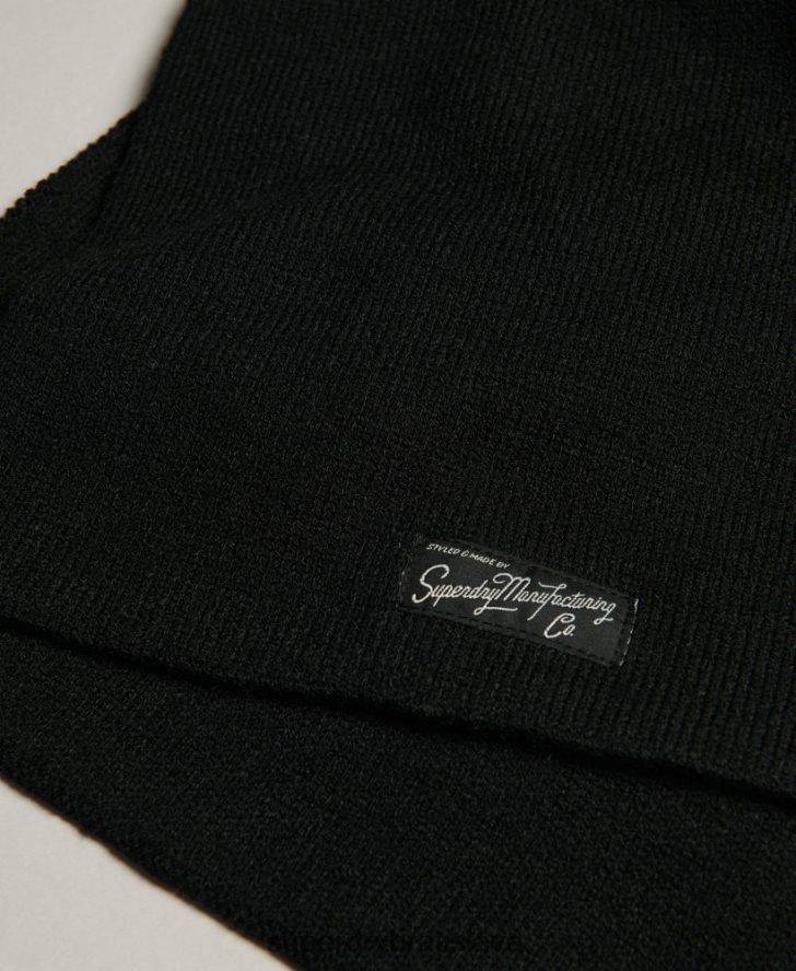Superdry ženy klasický vintage šál 6B4ZTR4229 príslušenstvo čierna