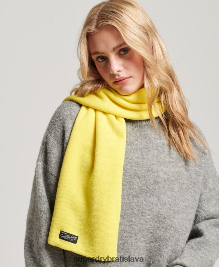 Superdry ženy klasický vintage šál 6B4ZTR4230 príslušenstvo žltá