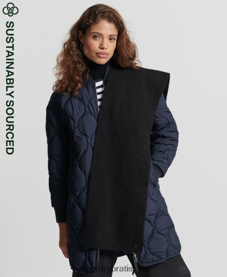 Superdry ženy luxusný šál 6B4ZTR6617 príslušenstvo čierna