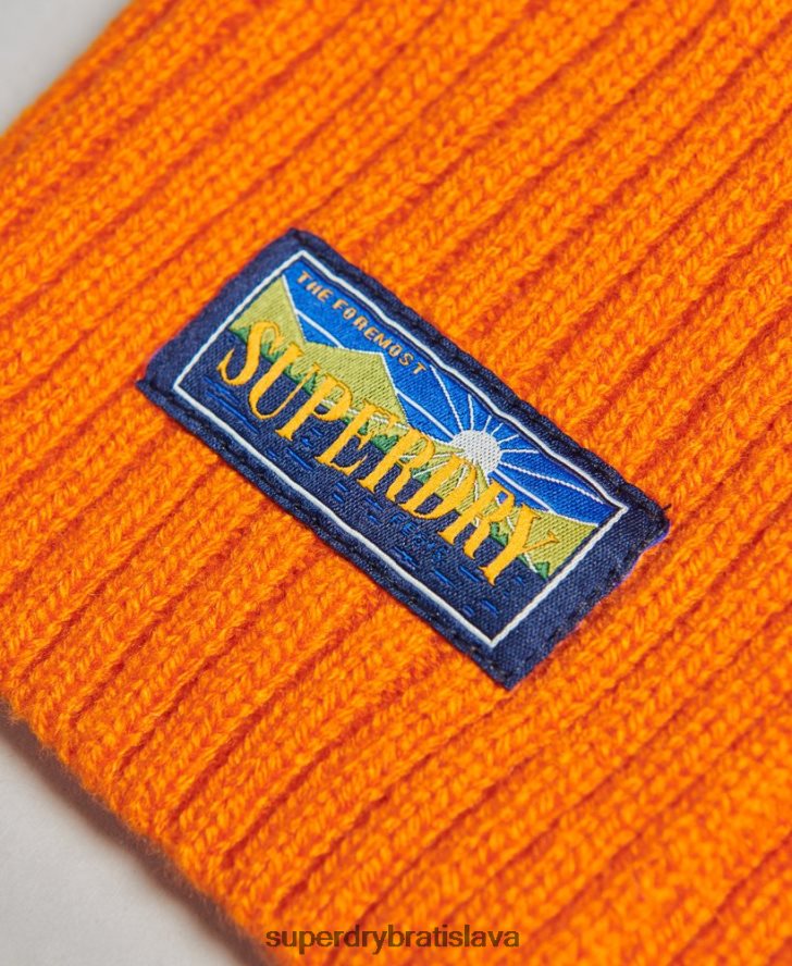 Superdry ženy radarový šál zo zmesi vlny 6B4ZTR4247 príslušenstvo oranžová
