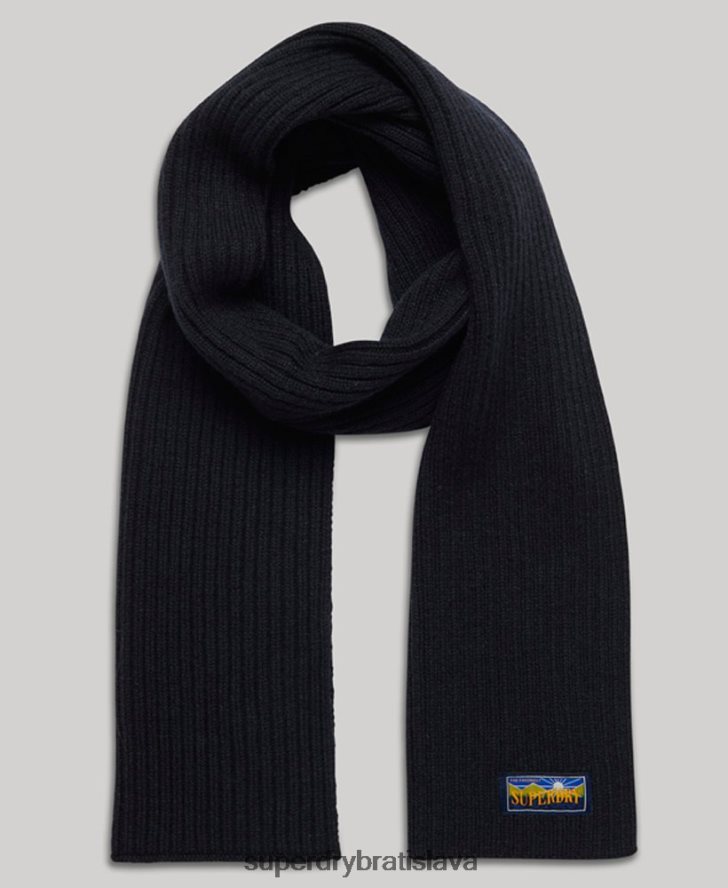 Superdry ženy radarový šál zo zmesi vlny 6B4ZTR4249 príslušenstvo námorníctvo