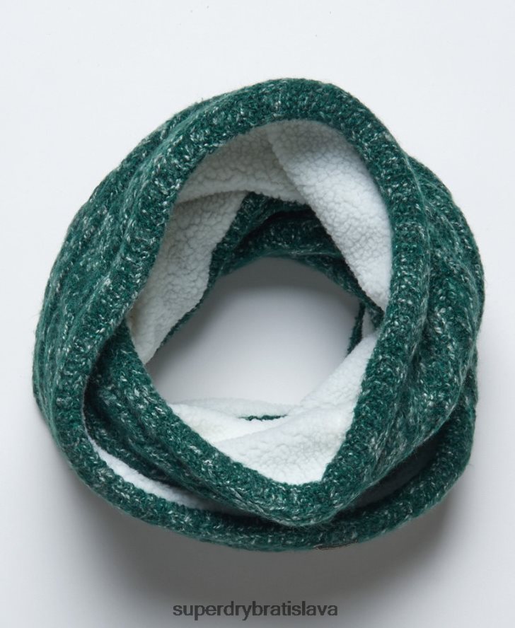 Superdry ženy tvídový káblový snood 6B4ZTR4313 príslušenstvo zelená