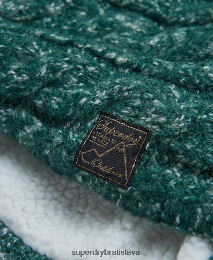 Superdry ženy tvídový káblový snood 6B4ZTR4313 príslušenstvo zelená