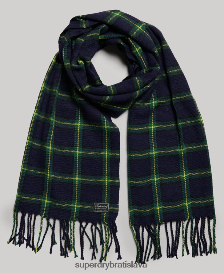 Superdry ženy vintage šekový šál 6B4ZTR4239 príslušenstvo námorníctvo