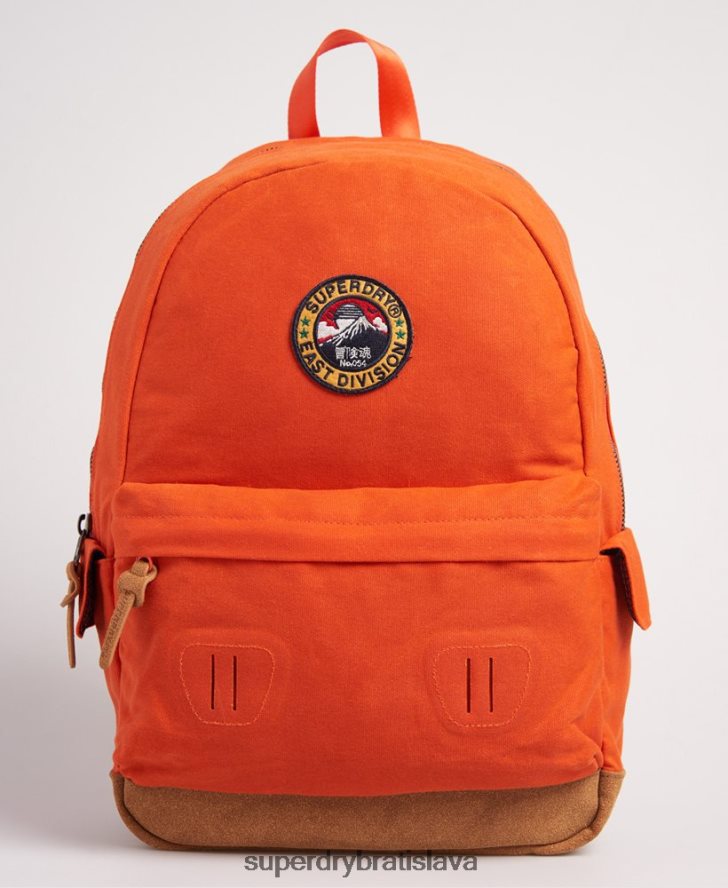 Superdry ženy ruksak montana z voskovaného plátna 6B4ZTR6667 príslušenstvo oranžová
