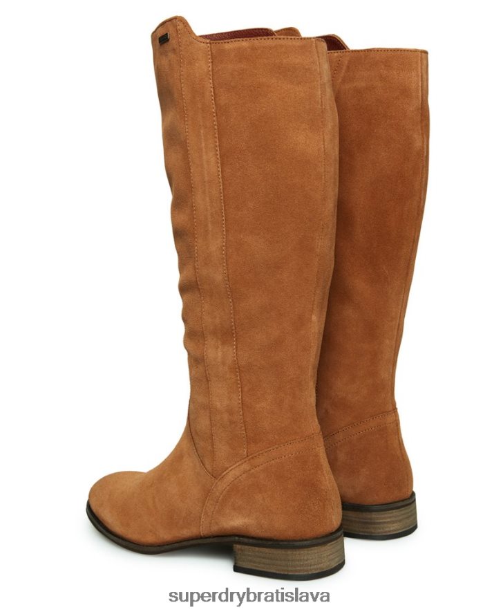 Superdry ženy Layla môže vysoké čižmy 6B4ZTR4430 topánky opálenie