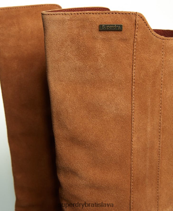 Superdry ženy Layla môže vysoké čižmy 6B4ZTR4430 topánky opálenie
