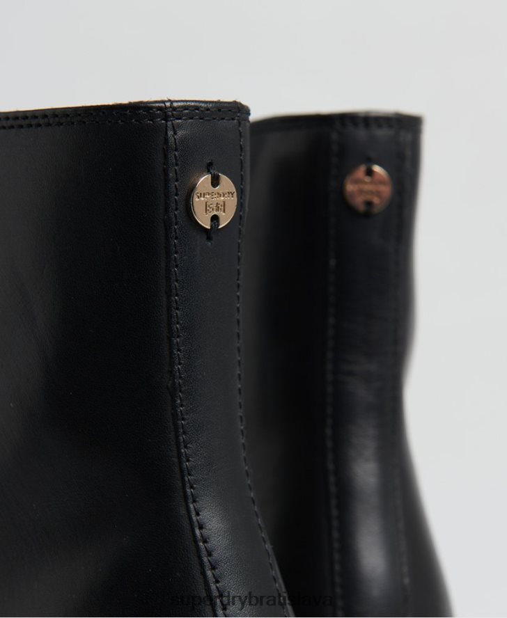Superdry ženy upraviť elegantné vysoké čižmy 6B4ZTR4428 topánky čierna