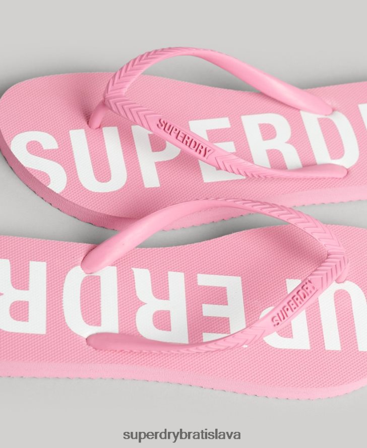 Superdry ženy code core športové žabky 6B4ZTR4366 topánky Ružová