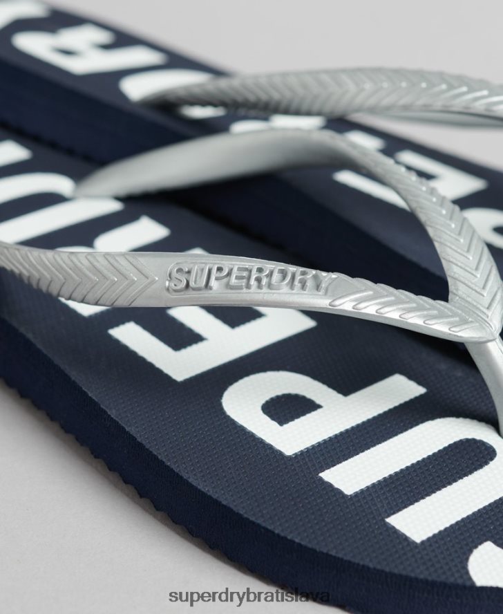 Superdry ženy code core športové žabky 6B4ZTR4376 topánky námorníctvo