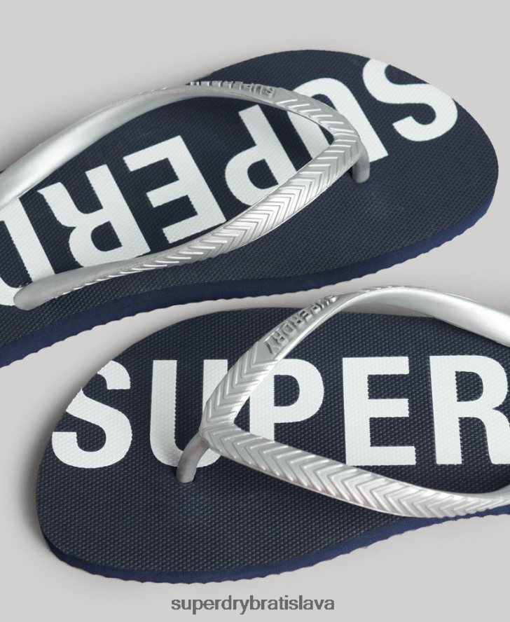 Superdry ženy code core športové žabky 6B4ZTR4376 topánky námorníctvo
