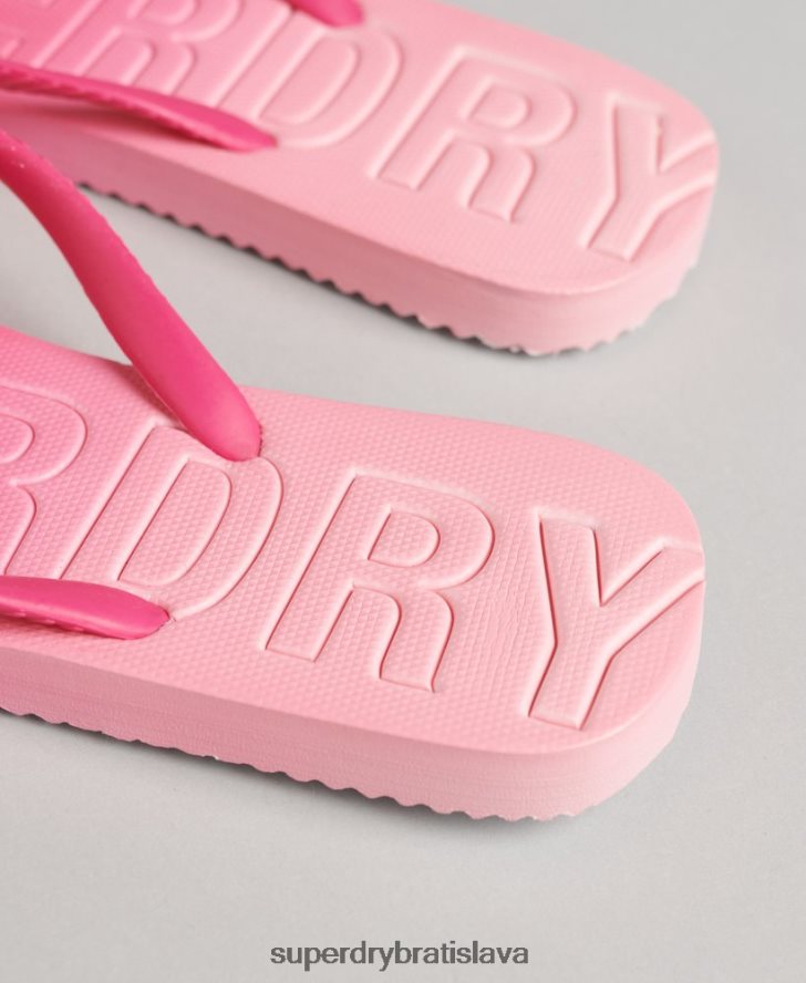 Superdry ženy kód dip dye žabky 6B4ZTR6751 topánky Ružová