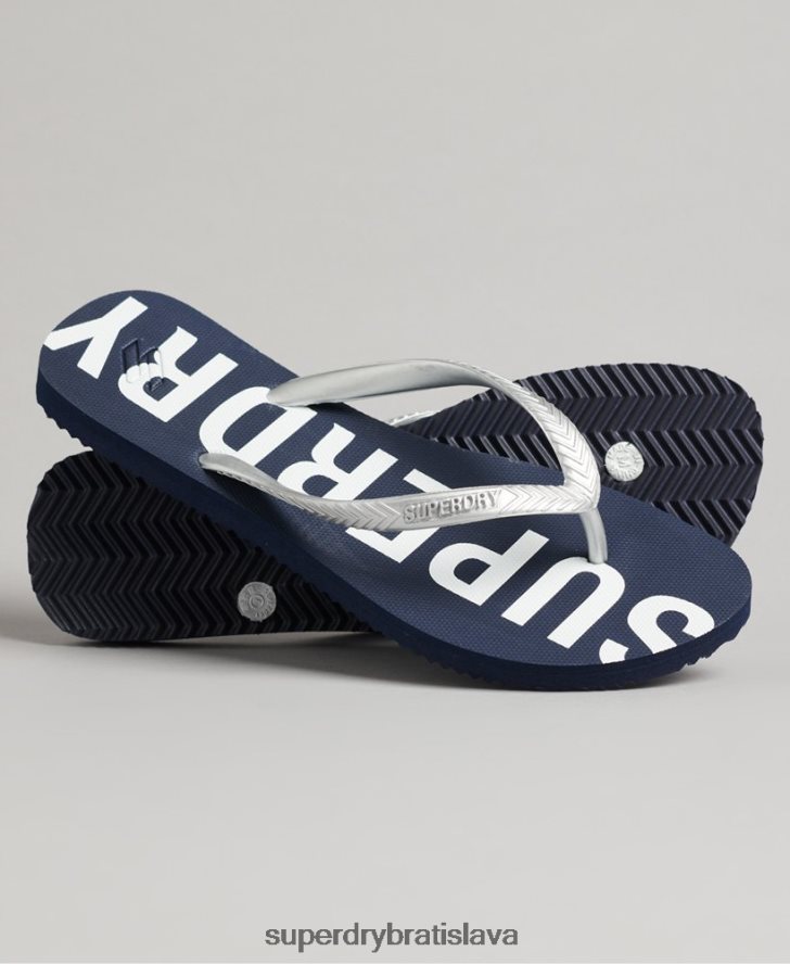 Superdry ženy kód základné žabky 6B4ZTR4412 topánky námorníctvo