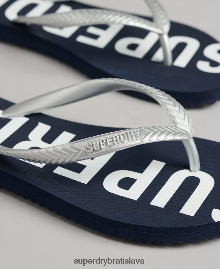Superdry ženy kód základné žabky 6B4ZTR4412 topánky námorníctvo