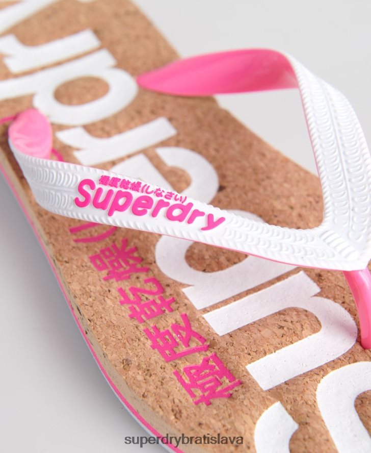 Superdry ženy korková žabka 6B4ZTR4403 topánky biely