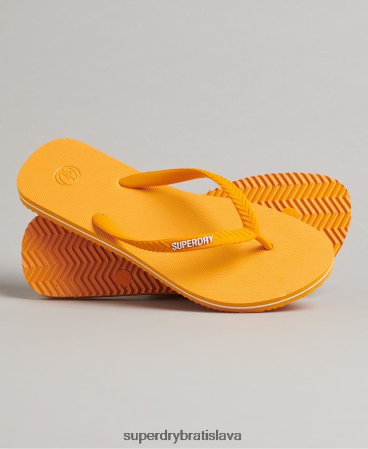 Superdry ženy vintage klasické žabky 6B4ZTR4361 topánky zlato