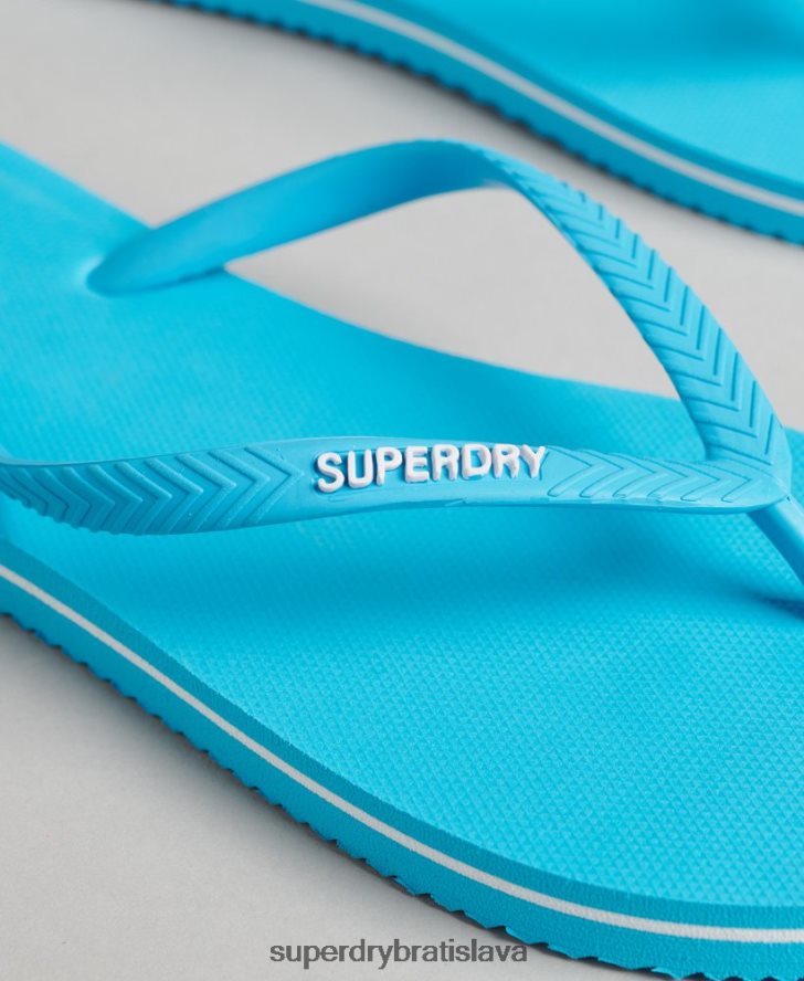 Superdry ženy vintage klasické žabky 6B4ZTR4368 topánky Modrá