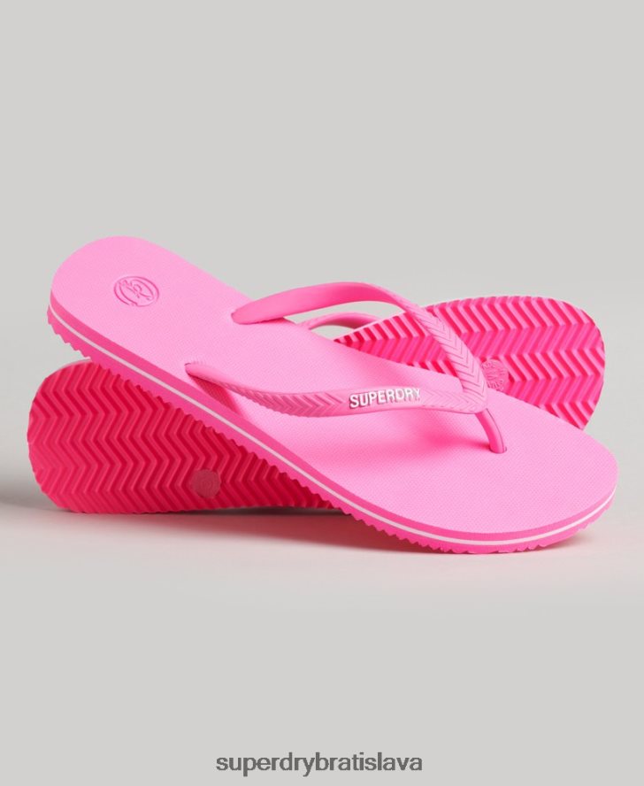 Superdry ženy vintage klasické žabky 6B4ZTR4382 topánky Ružová