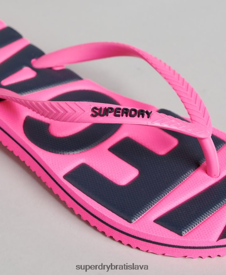 Superdry ženy vintage vegánske klasické šľapky 6B4ZTR4396 topánky Ružová