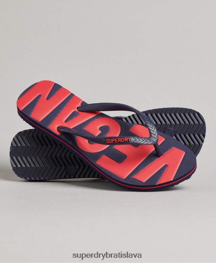 Superdry ženy vintage vegánske klasické šľapky 6B4ZTR4398 topánky námorníctvo