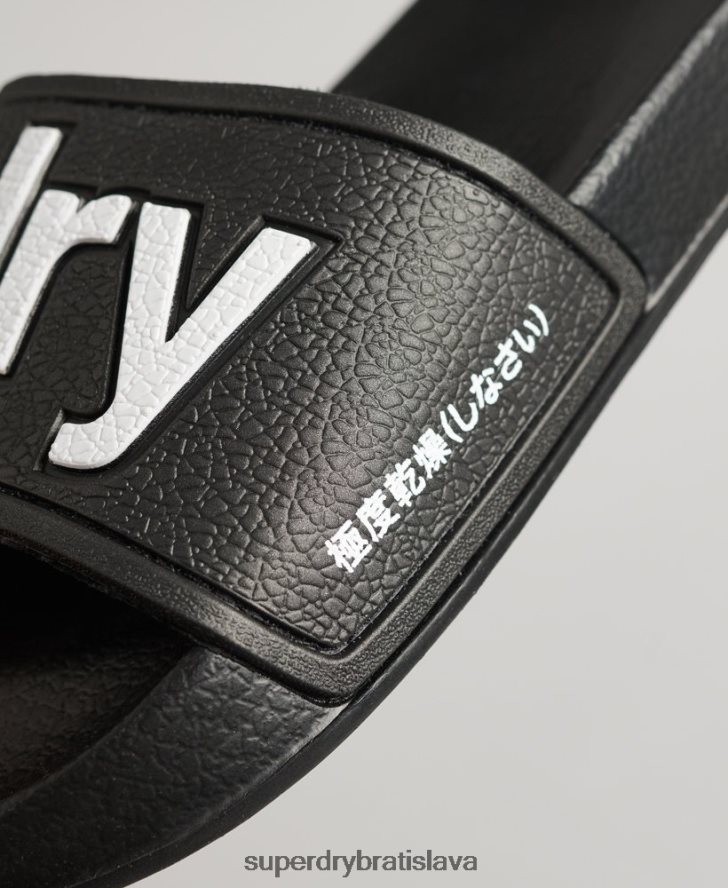Superdry ženy bazénové posúvače eva 6B4ZTR4422 topánky čierna