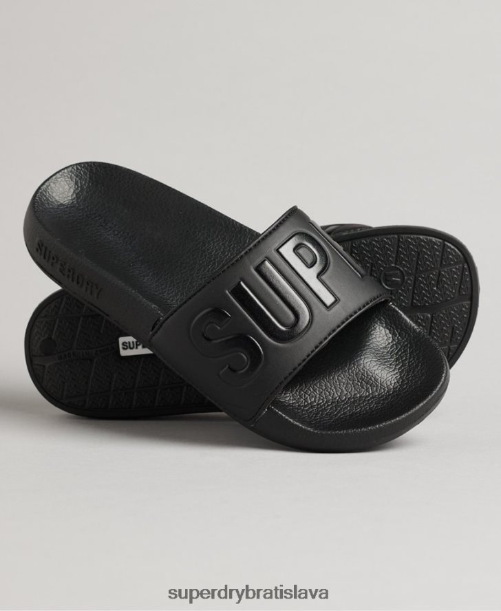 Superdry ženy kĺzačky jadrového bazéna 6B4ZTR4367 topánky čierna