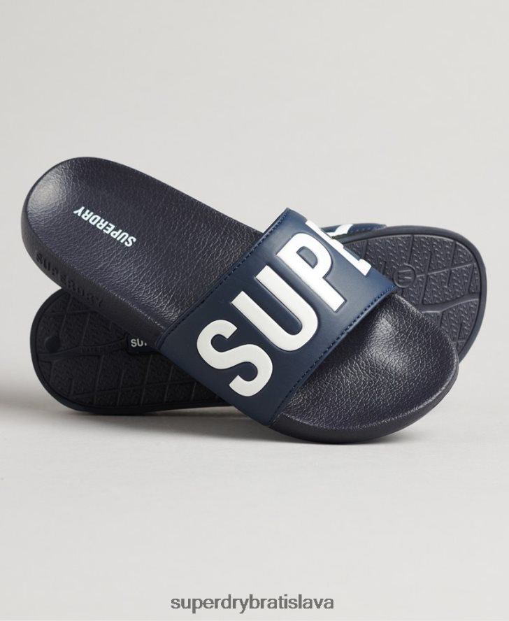 Superdry ženy kĺzačky jadrového bazéna 6B4ZTR4370 topánky námorníctvo